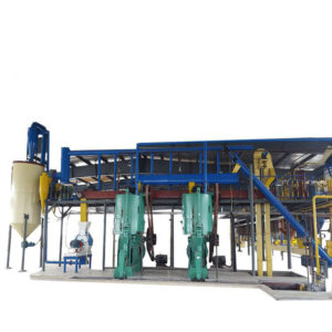 Large scale soybean oil production line